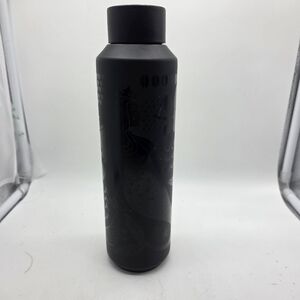 starbucks mermaid matte black siren insulated thermos tumbler water bottle euc